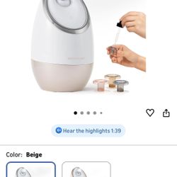 Face Ionic Steamer - New 