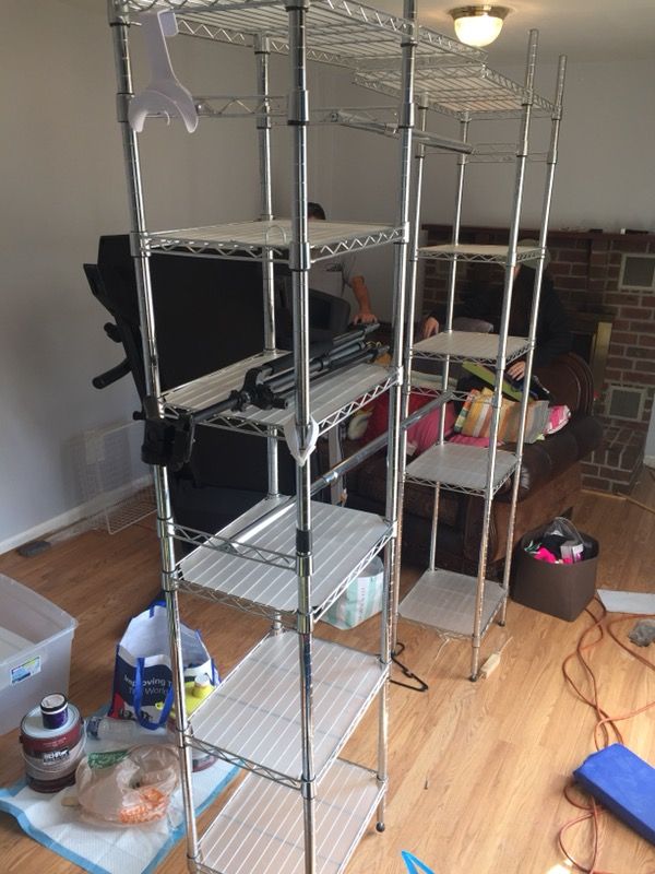 72x84 shelving with 2 hanging rods