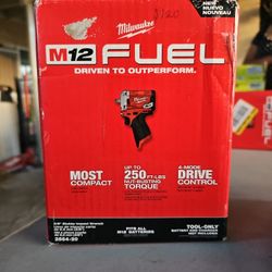 M12 FUEL 12V Brushless Corded Stubby 3/8in Impact Wrench (TOOL ONLY)