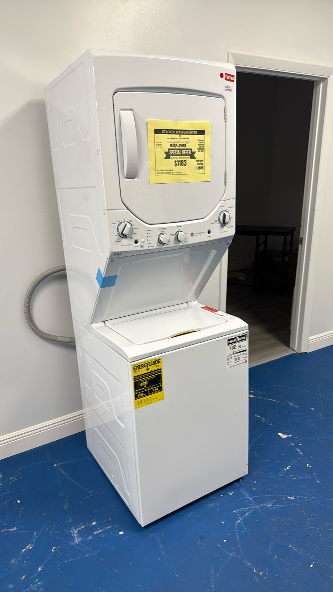 Stacked Gas Washer &Dryer