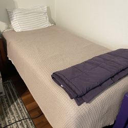 Nectar XL Twin Mattress and Bed Frame