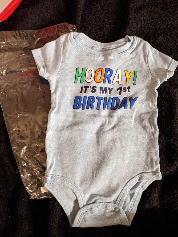 12 Months "It's My Birthday" Carter's Onesie/Bodysuit