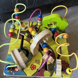 Wooden  Activity Cube Zany Zoo