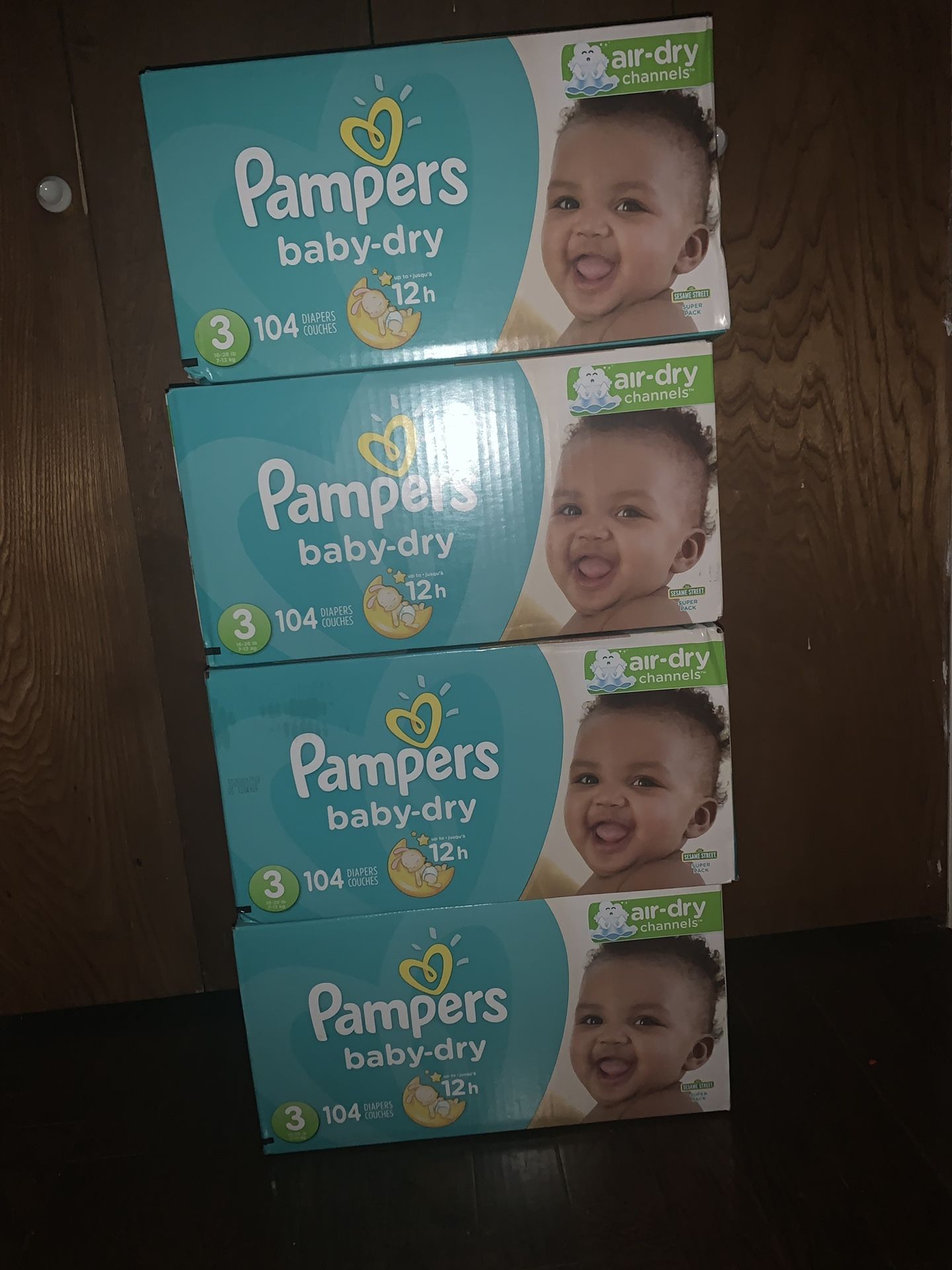 Size 3 diapers pampers $20 EACH PICK UP IN OAK CLIFF