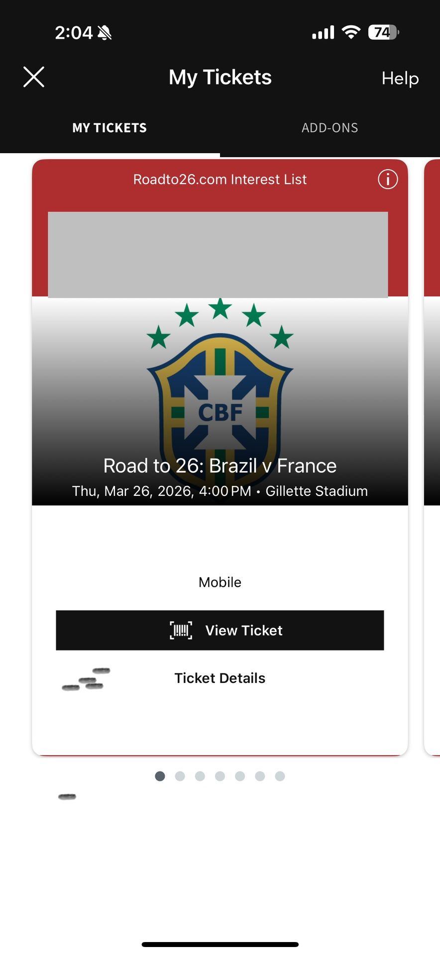 Brazil Vs France Tickets