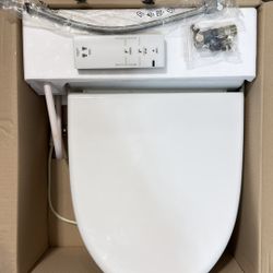 Elongated  Oval Shape TOTO Washlet B150 Bidet Toilet Seat – Heated Seat & Wash Functions (New, Tested)