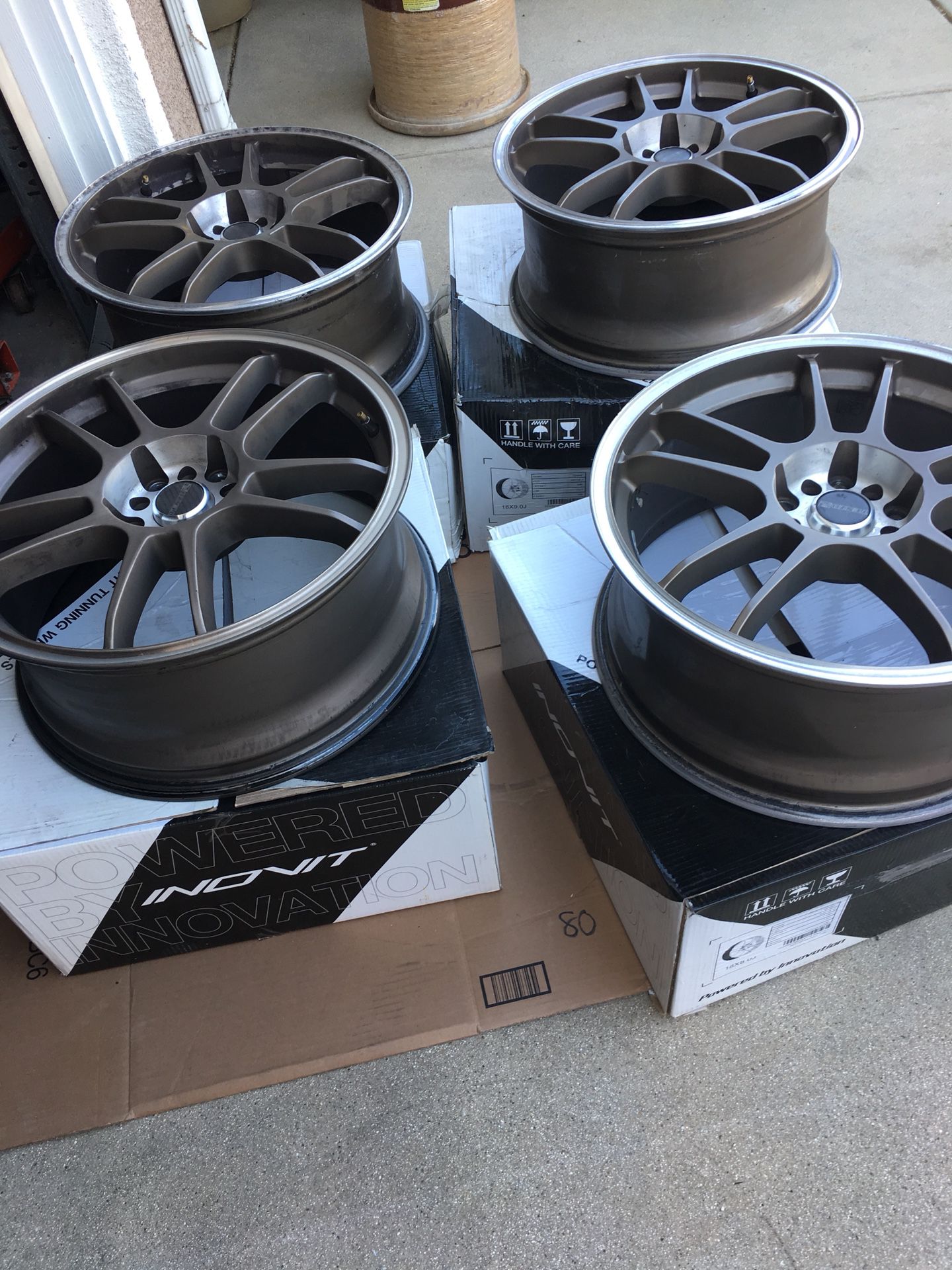 Lenso DC5 rims 18x8 set of four off of 2005 Mitsubishi GTS for Sale in  Winchester, CA - OfferUp