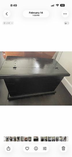 Wood , black Coffee table