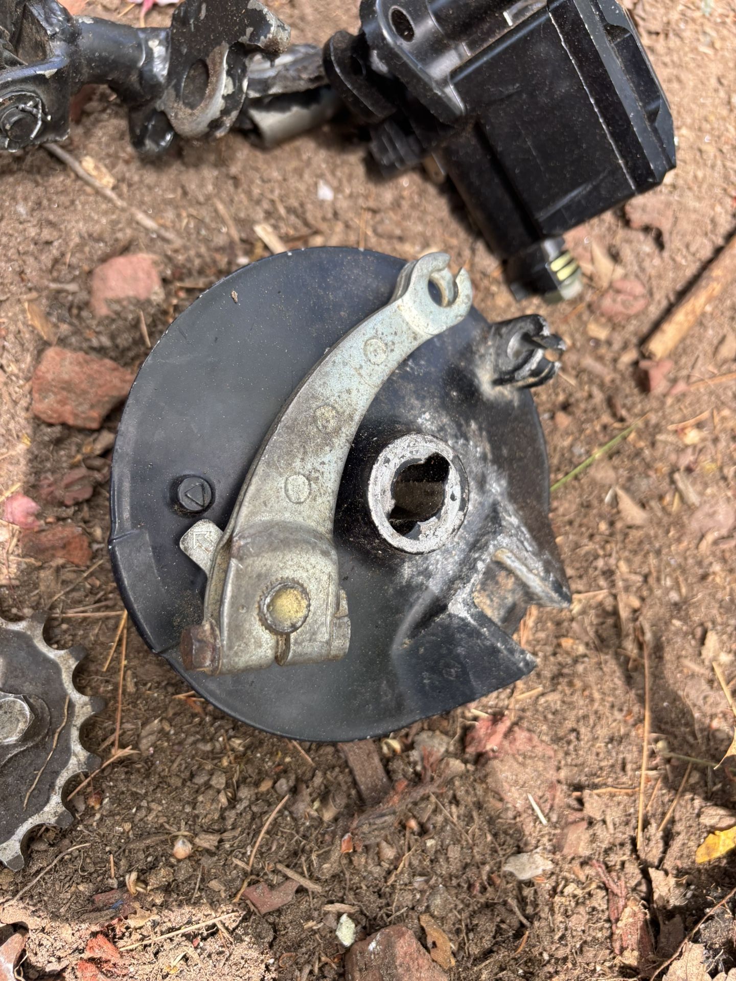 2003 Honda XR70R Rear Brake Cable and Drum