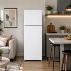 Avanti 14.6 Cu. Ft. Apartment Refrigerator with Frost-Free Cooling & Garage Ready Technology, Top Freezer, Reversible Door, White (AVFF146DLJ0W)