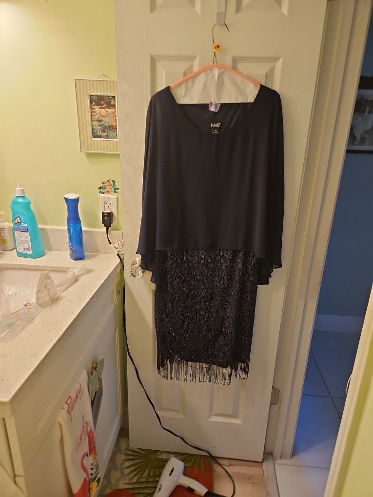 Navy Evening Dress Size 14