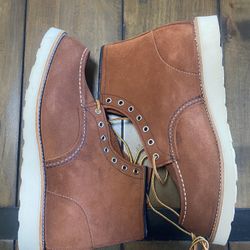 Rare Red Wing Boot size 11.5 Suede MOC TOE