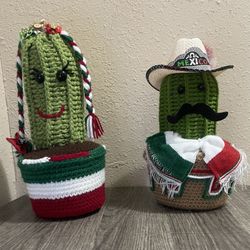 Handmade Mexican Crochet Cactus 