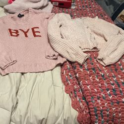 Girls Sweaters Size 10/12 $6.00 Both