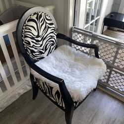 Zebra Print Armchair 