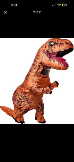 Kids dinosaur costume inflatable fits kids 6-10yrs