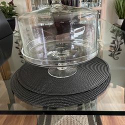 Glass Cake Holder $5.00