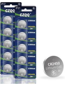 CR2450 Lithium Coin Batteries (10pcs)