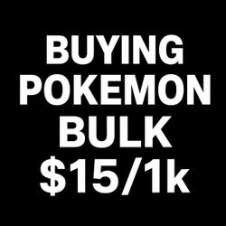 Buying English Pokemon bulk