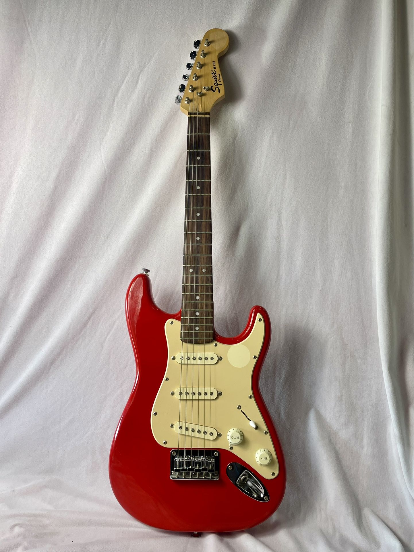 FENDER SQUIER Mini Stratocaster Electric Guitar 3/4 Dakota Red Right-Handed VG+