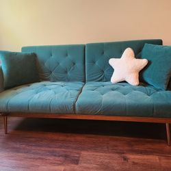 Fold Down Emerald Couch