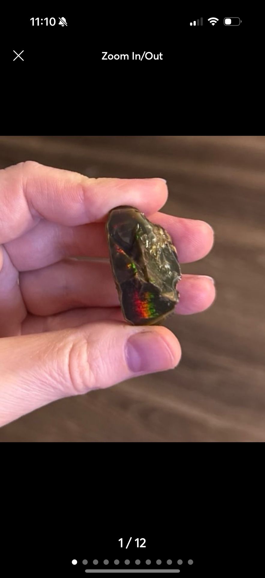 large black opal gemstone