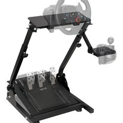 Racing Wheel Standing Height Adjustable Foldable Racing Gaming Cockpit