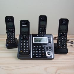 Panasonic KX-TGF370 Link To Cell Cordless Phone System & 4 KX-TGFA30 Handsets Fully Tested Fully Works! SHIPS FAST!! Check out my other cool listings!
