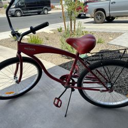 Beach Cruiser Bicycle Red  