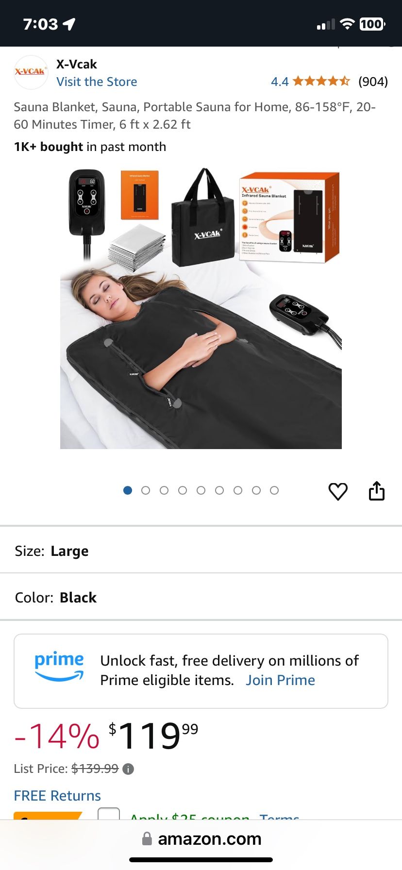 Infared Sauna Bag