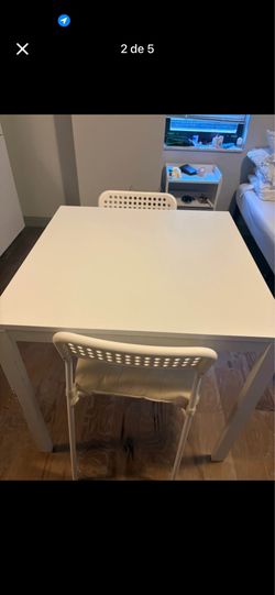 IKEA MELLTORP Table and 2 ADDE Chairs