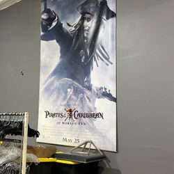 Huge Pirates Of The Caribbean Vinyl Poster 