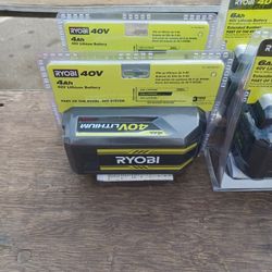 Ryobi 40 Volt 4 Amp Lithium Battery
