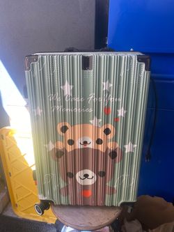 Hardshell Spinner Luggage with Bear Print (size medium)