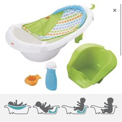 Fisher-Price 4-in-1 Sling 'n Seat Tub, Multicolor