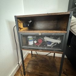 Nightstand With Charging Station 