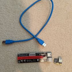 GPU Riser Express Cable x16 to x1
