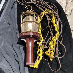 Vintage McGill Mechanic Trouble Hanging Lamp