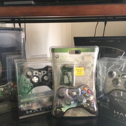 4 Brand New Halo Xbox 360 Editions Controllers