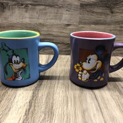 Disney Coffee Mugs Goofy And Minnie Mouse