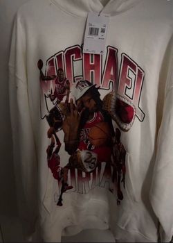 Jordan hoodie white size XXL