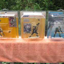 3 Starting Lineup NHL Mike Madano Dallas Stars Action Figures~New


