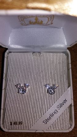 Disney Sterling Silver Stud Earrings