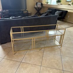 Glass Console Table 