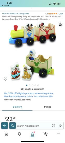 Melissa & Doug Wooden Disney Train 