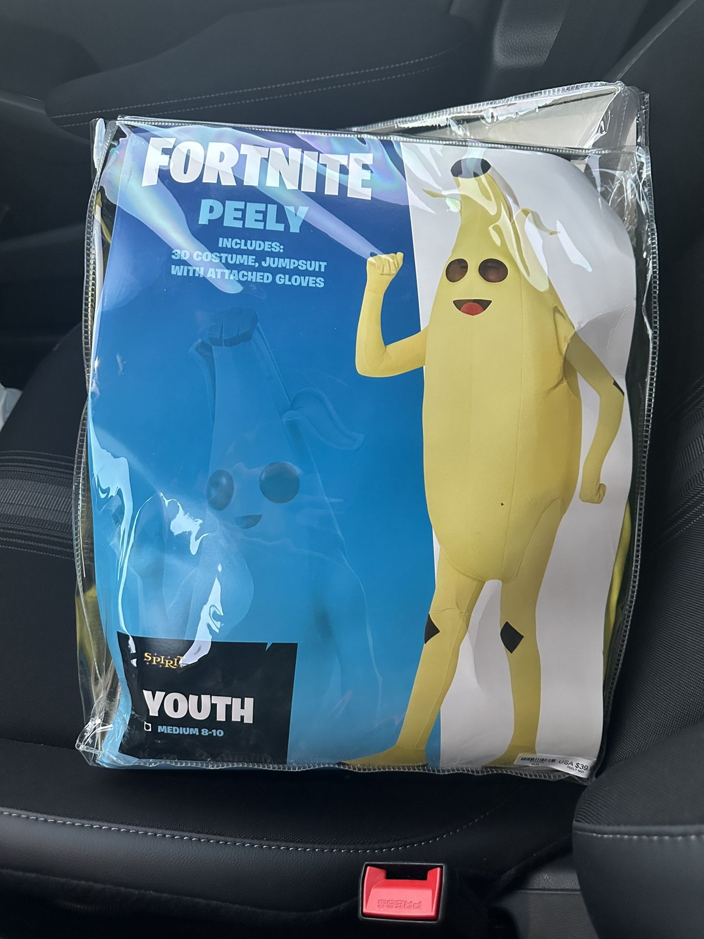 Fortnite Peely HALLOWEEN Costume Youth Medium 8-10 Child Kids