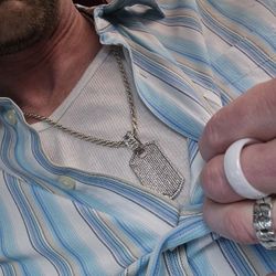  Natural Melee Diamond Dogtag (3ctw)