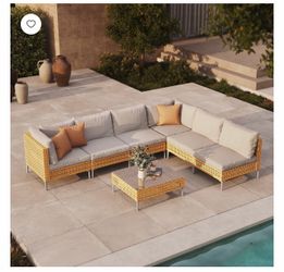 Corner Sofa Set of 7 $350