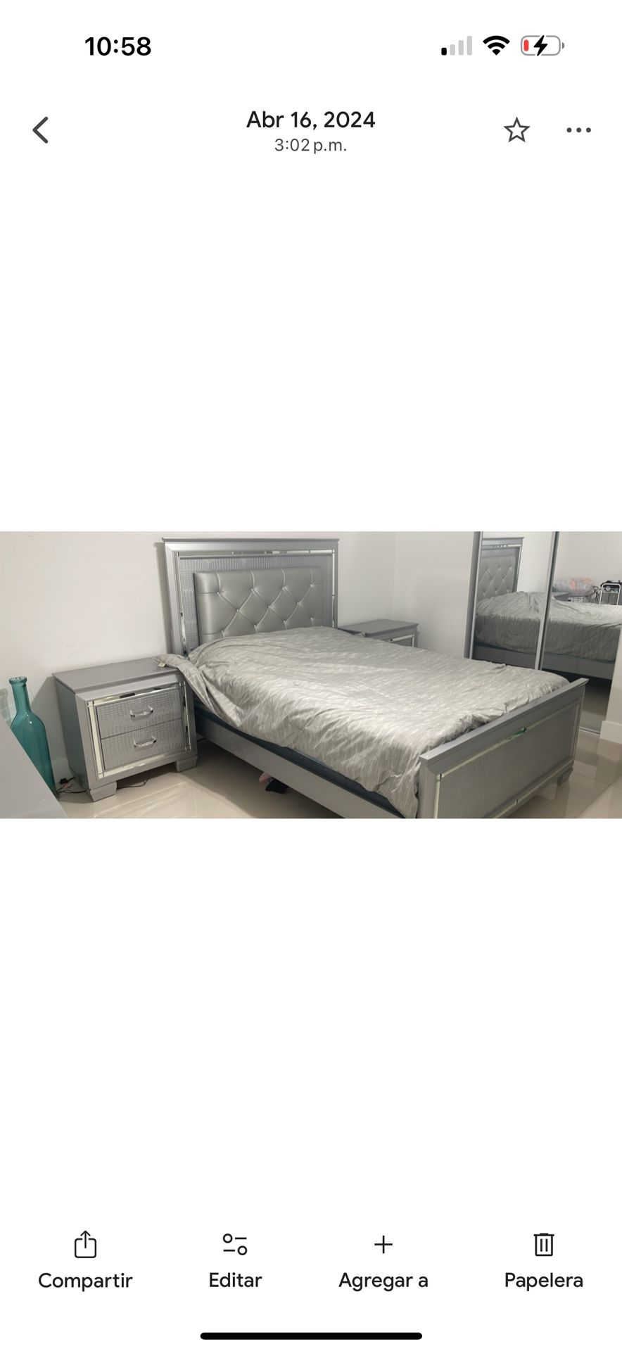 Queen Bed Set (mattress Not Included