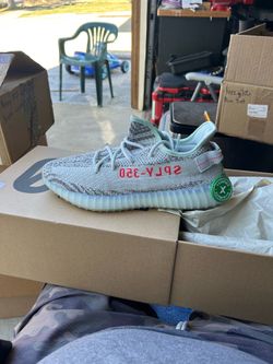 Yeezy 350 blue tint